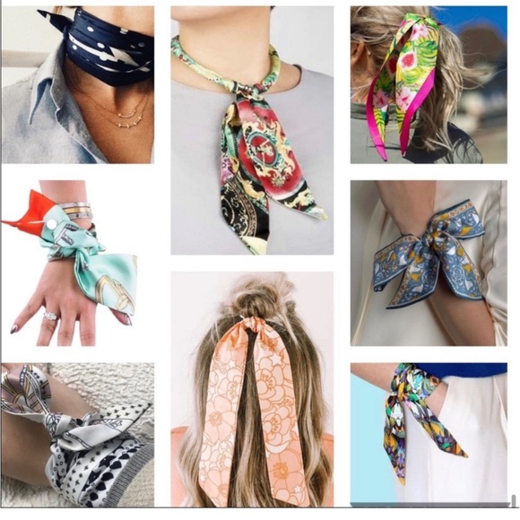 Skinny scarf/wrist wrap/hair tie - Picture 7 of 11